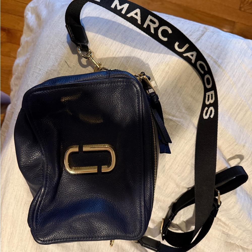 Marc Jacobs Blue Leather Shoulder Bag